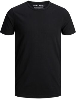 Ronde Hals T-shirt Zwart - XL