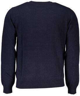 Ronde Hals Trui Casual Breiwerk Donkerblauw - 2XL