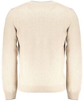 Ronde Hals Trui Casual Stijl Ivoor