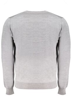 Ronde Hals Trui Casual Stijl Lichtgrijs