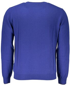 Ronde hals trui Enkel blauw Middelblauw