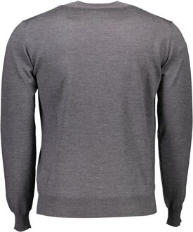 Ronde Hals Trui Melange Grijs - maat 2XL