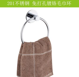 Ronde Handdoekring Wandmontage Rvs Verchroomd Opknoping Badkamer Opbergrek Hardware Accessoires verguld Towel Ring