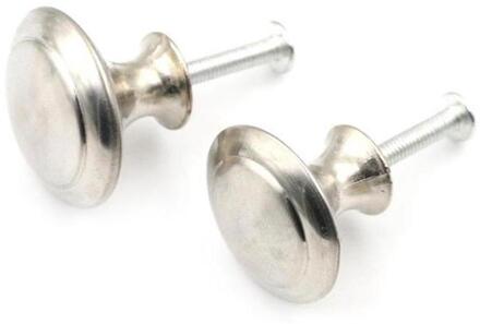 Ronde Handvat Staal Sngle Gat Met Montage Schroef Keuken Kledingkast Knoppen Kast Knoppen Hardware Deur Meubels Y2C0 Ivoor