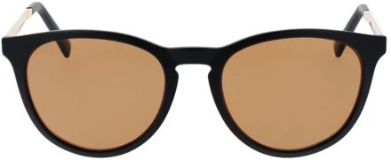 Ronde Hoedvender Zonnebril - maat Zwart