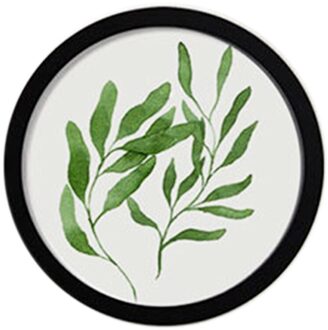 Ronde Houten Fotolijsten Creatieve Diy Muur Opknoping Hout Foto Houder Woondecoratie zwart