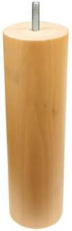 Ronde houten meubelpoot 23 cm (M8)