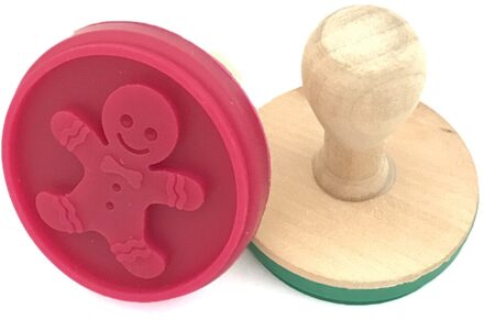 Ronde Houten Rubber Stempel Handvat Voor Handgemaakte Diy Stempel Kids Craft sneeuwman