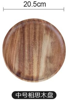 Ronde Houten Taart Plaat Fruit Sushi Plaat Huishoudelijke Servies Set Eenvoudige Snack Brood Lade Keuken Opslag Decoratie