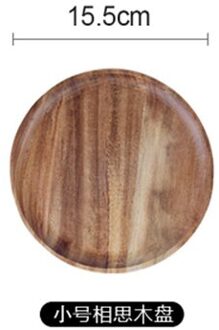 Ronde Houten Taart Plaat Fruit Sushi Plaat Huishoudelijke Servies Set Eenvoudige Snack Brood Lade Keuken Opslag Decoratie