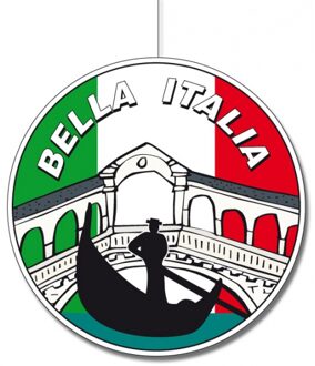 Ronde Italie thema hangdecoraties 28 cm