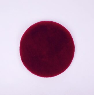 Ronde Kussen Verdikte Afneembare Wasbare Dressing Kruk Tatami Mat Erker Kussen Huishoudelijke Longhair Kussen wijn rood