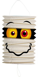 Ronde lampion - treklampion - 16 cm - mummie thema - Halloween - versieringen Multi