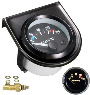 Ronde Led Digitale Auto Vrachtwagen Water Temp Gauge 2 "52Mm Temperatuurmeter Led Universele 12V Dc Auto truck Moto Meter