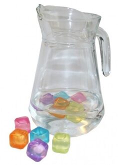 Ronde limonadekan van glas 1,3 liter - Schenkkannen Transparant