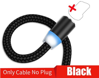 Ronde Magnetische Kabel Plug Type C Micro Usb C 8 Pin Stekkers Snelle Opladen Adapter Telefoon Microusb Type-C magneet Charger Plug Magnetic lijn 1M