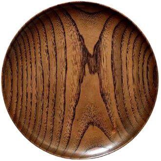 Ronde Massief Houten Plaat Diner Platen Eten Dessert Dienblad Cake Fruit Platen Q1FD 2