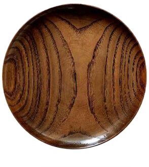 Ronde Massief Houten Plaat Diner Platen Voedsel Schotel Dessert Dienblad Houten Cake Fruit Platen Gerechten Keuken Servies 1