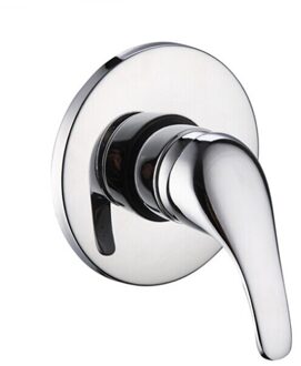 Ronde messing gepolijst chroom In Verborgen Badkamer douche schakelaar valve. en koud water valve mixer