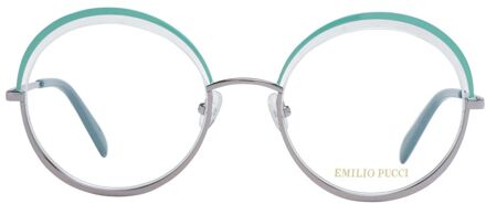 Ronde Metalen Brilframes Lichtblauw - One Size