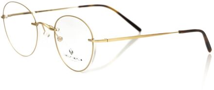 Ronde Metalen Montuur Zonnebril - maat Goud