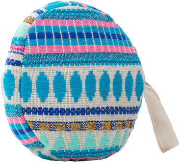 Ronde minitas Dames Blauw Veelkleurig - maat