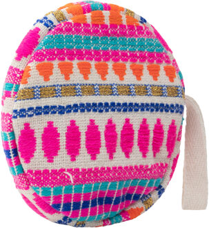 Ronde minitas Dames Roze Veelkleurig