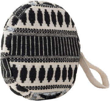 Ronde minitas Dames zwart/beige - maat