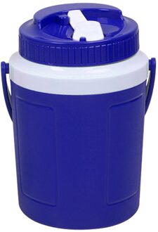 Ronde Multifunctionele Met Deksel Bier Geïsoleerde Vat Handvat Vissen Ijsemmer Warmte En Koude Auto Outdoor Camping Voedsel Container blauw 3.5L