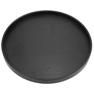 Ronde Natuurlijke Houten Dienblad Houten Plaat Thee Voedsel Gerechten Water Drink Schotel Fruit Dessert Taart Snack Snoep Schotel 37.5cm