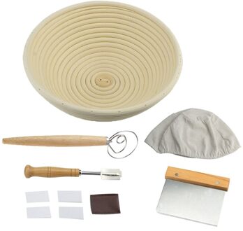 Ronde Natuurlijke Rotan Gisting Mand Brood Banneton Deeg Rieten Rotan Massa Proofing Proving Manden Diy Tool Set