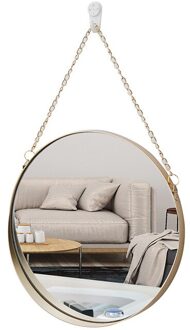 Ronde Opknoping Spiegel Metal Wall Mount Spiegel Art Wc Badkamer Decor Nordic Stijl Spiegel