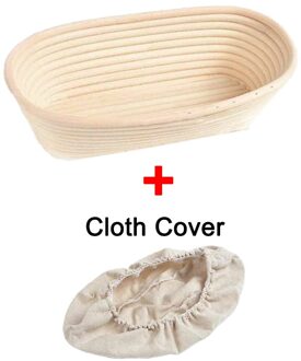 Ronde/Ovale Natuurlijke Rotan Gisting Mand Brood Banneton Deeg Rieten Rotan Massa Proofing Proving Manden Rotan Diy Tool 28X14X8CM