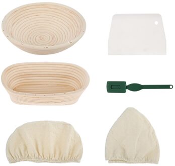 Ronde/Ovale Natuurlijke Rotan Gisting Mand Brood Banneton Deeg Rieten Rotan Massa Proofing Proving Manden Rotan Diy Tool