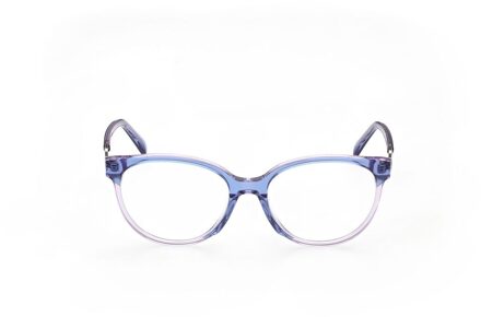 Ronde Paarse Brilmonturen Lichtblauw - One Size