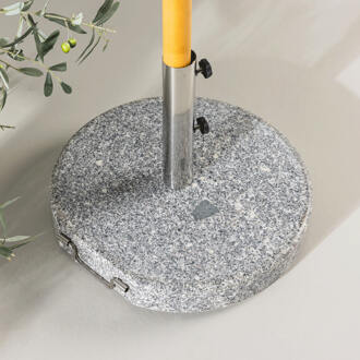 Ronde Parasolvoet 'Kadi' Graniet 40KG, kleur Grijs