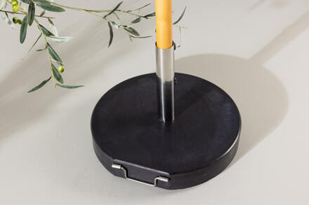 Ronde Parasolvoet 'Kadi' Graniet 40KG, kleur Zwart