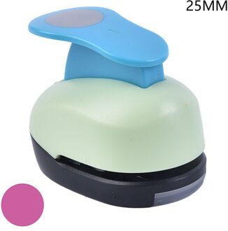 Ronde Perforator Diy Embossing Apparaat Kinderen Educatief Embossing Machine Handmatige Papiersnijder Schoolbenodigdheden 25MM