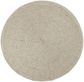 Ronde placemat kralen goud 35 cm - Placemats Goudkleurig