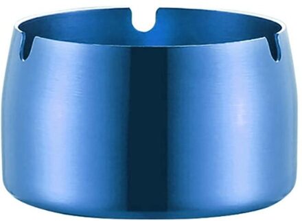 Ronde Roestvrij Staal Hittebestendig Asbakken Desktop Ash Holder Home Kantoorbenodigdheden blauw