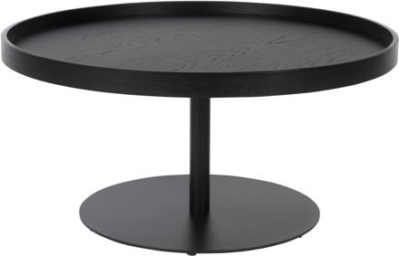 Ronde Salontafel 'Andreanna' 70cm, kleur Zwart - 70 cm