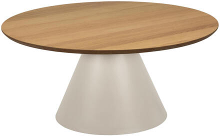 Ronde Salontafel 'Anemone' Eiken, 85cm Naturel - 85 cm