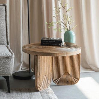 Ronde Salontafel 'Kang' Mangohout, 60cm - 60 cm