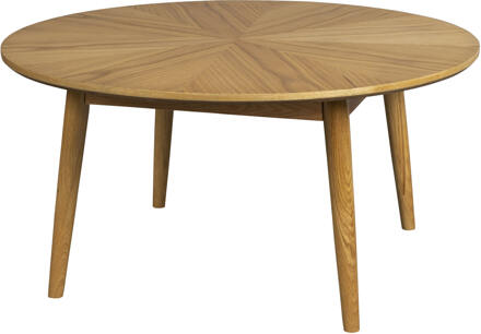 Ronde Salontafel 'Memo' Eikenhout, 80cm, kleur Naturel - 80 cm