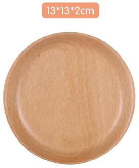 Ronde Snack Plaat Houten Taart Vruchten Schotel Massief Hout Sushi Servies Kamer Dessert Dienblad Voor Thuis Keuken Benodigdheden 02