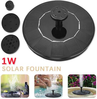 Ronde Solar Fontein Mini Fontein Garden Pool Vijver Zonnepaneel Drijvende Water Fontaine Voor Tuin Decoratie Waterval Groothandelaren 1w