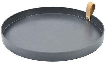 Ronde Solid Ronde Theetafel Lade Ronde Opslag Lade Cosmetica Sieraden Diversen Display Organisatoren Voor Thuis Opslag Plaat donker grijs