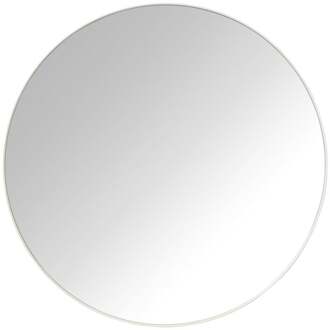 Ronde spiegel met beige lijst - ø60 cm