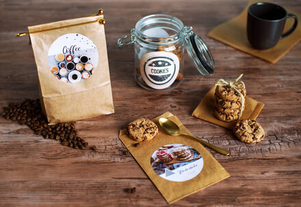 Ronde stickers groot - Set van 24