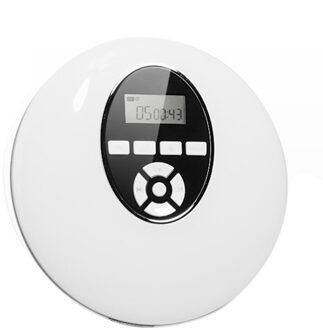 Ronde Stijl Draagbare-Cd Speler Hoofdtelefoon Hifi Muziek Reproductor-Cd Walkman 24BB wit